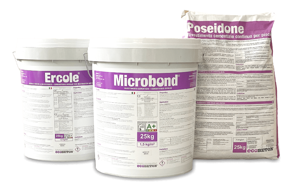 Microbond, Ercole and Poseidone from Ecobeton.